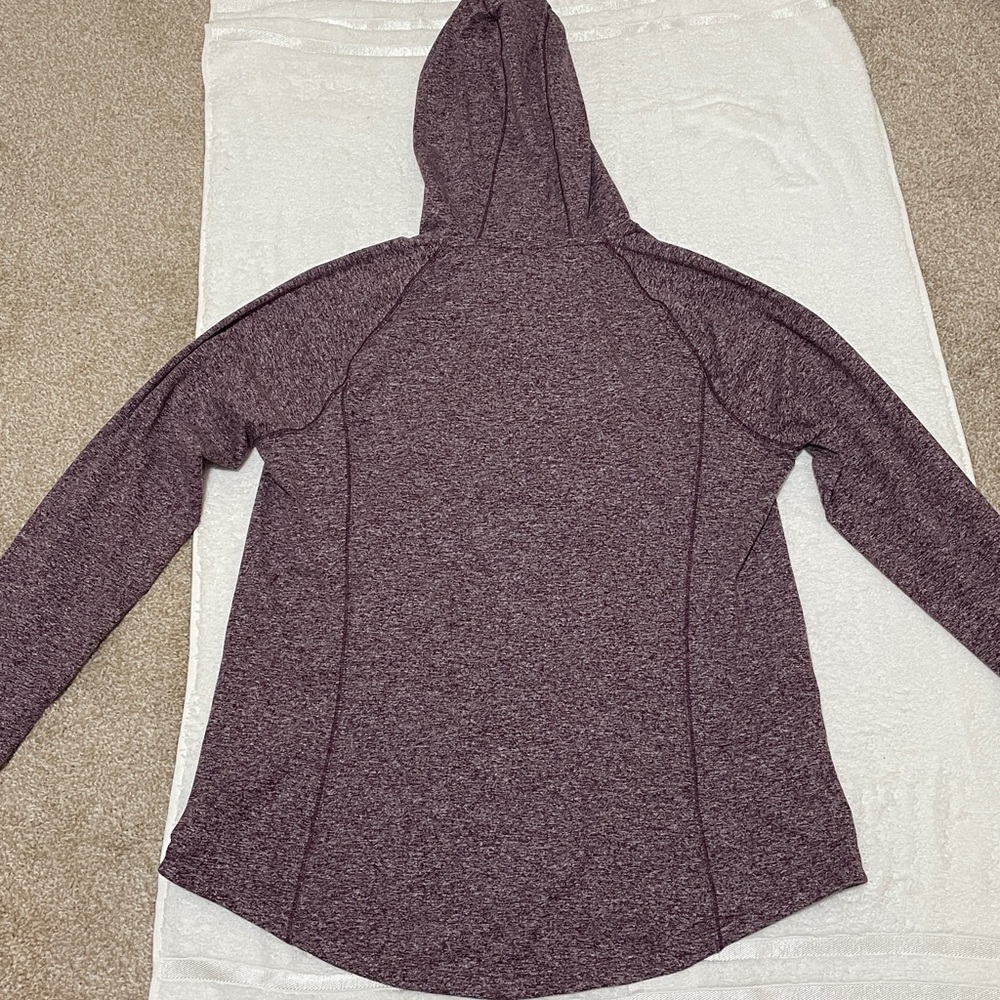 Duluth Trading Ladies Marbled Purple Hoodie - Picture 3 of 6